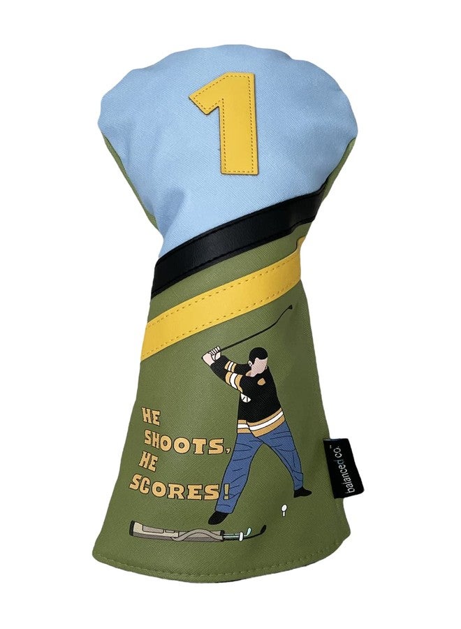 Balanced Co. Funny Golf Driver Headcover (He Shoots) - Image 1