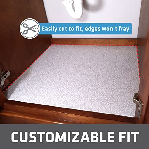 Drymate Premium XL Under Sink Mat, Waterproof Cabinet Protection Mats for Kitchen & Bathroom, Absorbent Shelf Liners, Slip-Resistant, Non-Adhesive, Machine Washable (USA Made)(24”x59”)(Tan) - Image 3