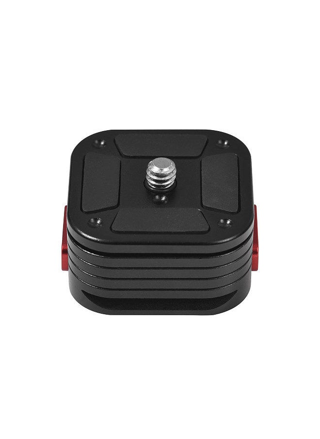 Generic - Quick Release Plate Tripod QR Plate Camera Mount Adapter Quick Setup Aluminum Alloy  with 1/4 Inch Screw for DSLR Mirrorless Camera Tripod Gimbal Stabilizer - Image 1
