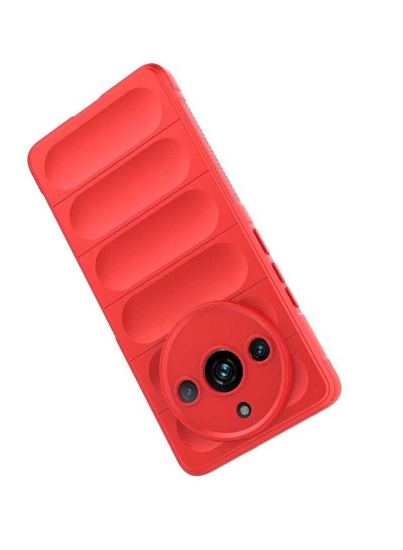 Magic Shield Anti Fall Soft Smooth Touch Realme 11 Pro Plus 5G Phone Case Silicone Shockproof Thin Cover (Lavender) - Image 3