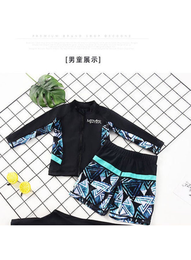 Children's Swimsuit Big Kids Quick-drying Split Sunscreen Swimsuit Long-sleeved Trousers Waterproof Mother Diving Suit For Boys And Girls