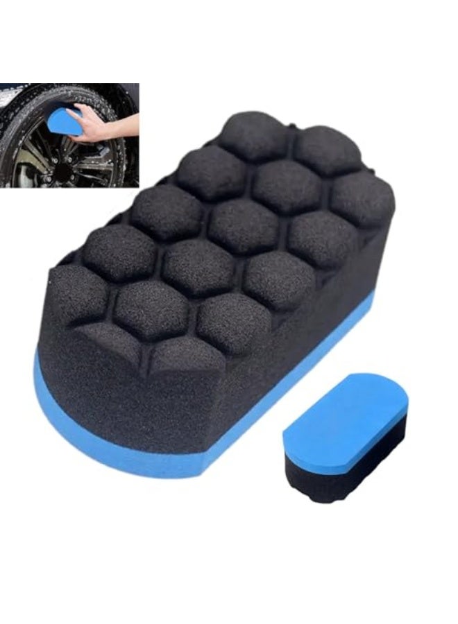 Generic KASTWAVE Car Cleaning Sponge, Microfiber All Purpose Sponges, Ultra Soft Easy Grip Thick Foam Scrubber, Buffer Polishe Sponges, Non-Scratch Car Washing Sponge for Wheels, Windscreen and Bodywork  - Image 1