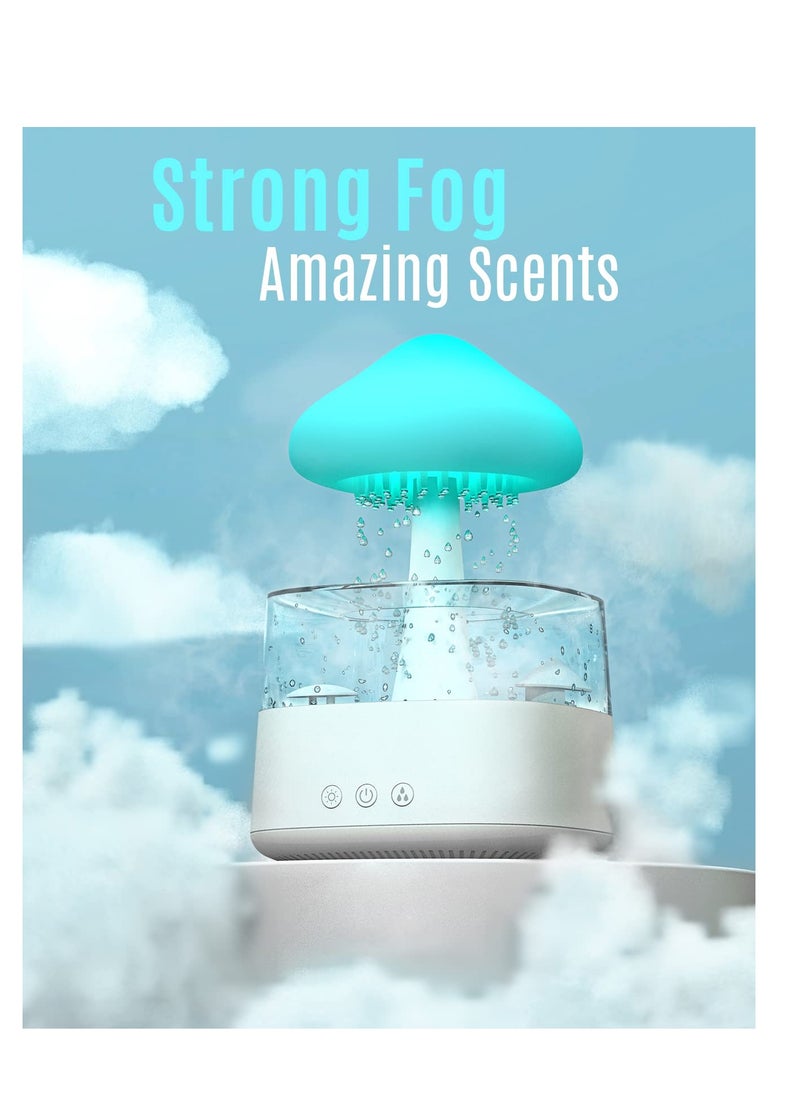 Excefore - Rain Cloud Humidifier Water Drip, Rain Cloud Sleep Aid air humidifier, Rain Cloud Diffuser, Cloud Humidifier Rain Drop for Sleeping, with 7 Colors for Sleeping Relaxing - Image 1