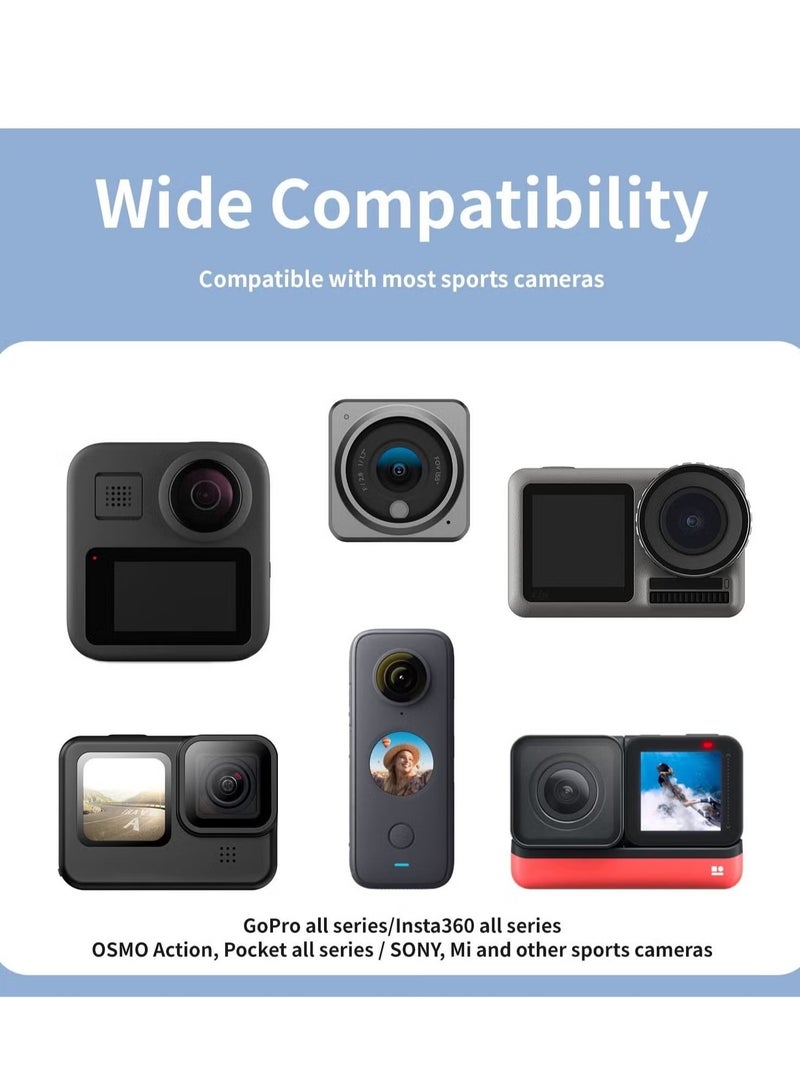 TELESIN Magnetic Neck Mount for Action Camera | Compatible with GoPro/Insta360/DJI Action, Quick Magnetic Release, Comfortable Silicone Strap | Includes Adapter Screw - Image 4