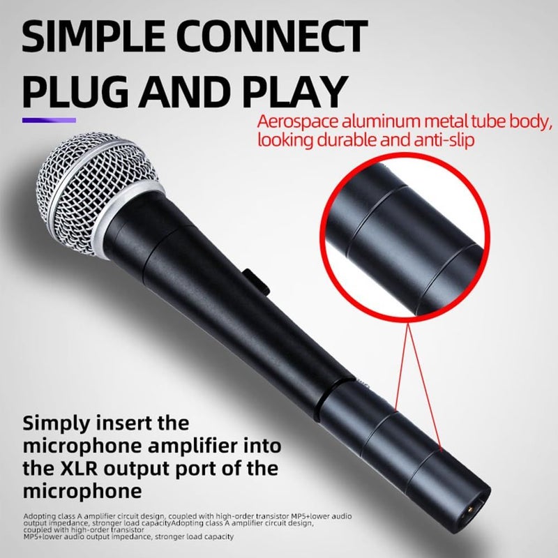 DM3 Dynamic Microphone Mic Amplifier Speech Recording Preamplifier 28DB Gain Stage Lossless Sound Quality For Live - Image 3