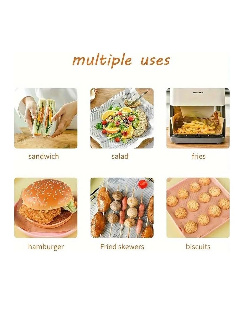 لفافه ورق زبده - لفافة ورق الخبز غير اللاصقة الفاخرة - مقاومة للحرارة والماء والدهون للطهي والشواء والبخار والقلي بالهواء - 30 سم × 1000 سم ضرورية للمطبخ - Image 5