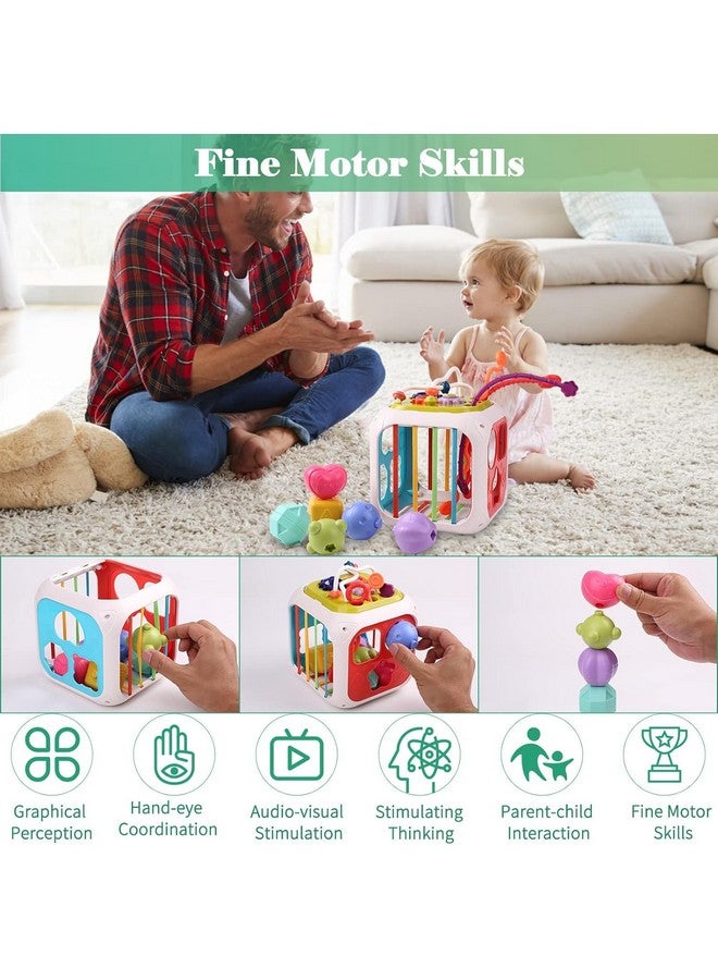 Prime Deals Montessori Toys 7 in 1 Baby Sensory Toys for Kids Educational Learning Shape Sorter Activity Stacking Toy Baby Shape Sorting Toys Interactive Toy Fine Motor Skill Developmental, Multicolor - Image 5