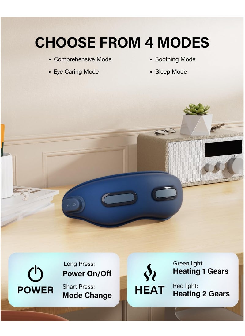 KASTWAVE Eye Massager with Heat, Heated Eye Mask with Vibration, Migraines Relief, Dry Eyes, Eye Care Device for Eye Strain, Ideal Gifts for Women/Men  - Image 4