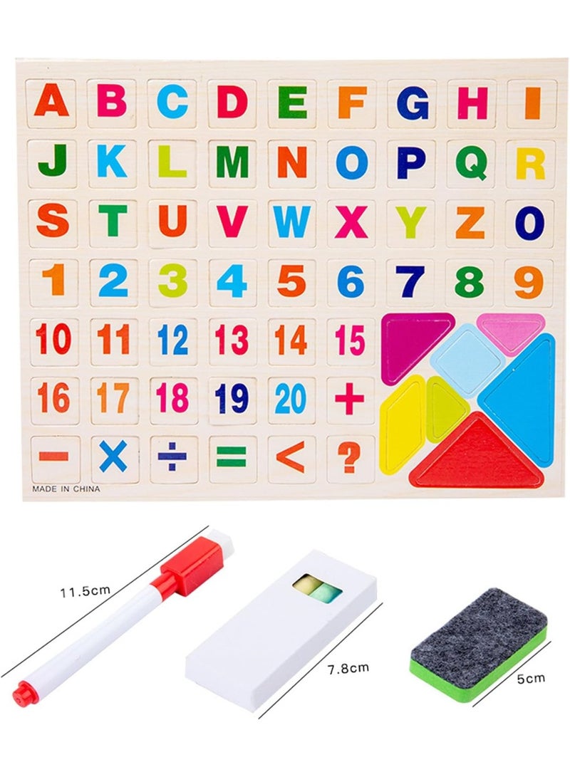 Soofam Easel for Kid，Wooden Art Easel，Wooden Chalkboard & Magnetic Whiteboard ，Storage Tray，Letters and Numbers Magnets and Other Accessories，Learning-Toy for 3,4,5,6,7,8 Years Old Boy & Girls - Image 4