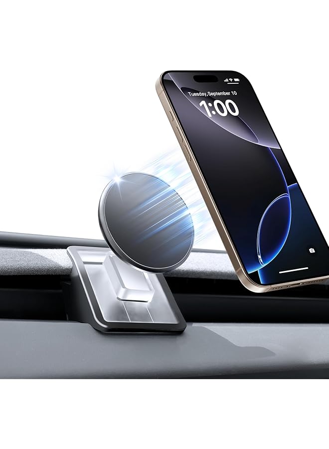 Green Tiger Phone Mount for Tesla Model 3 Highland Model Y Juniper 2025, Magnetic Phone Holder for Tesla Model 3 Model Y Accessories 2025, Easy Installation for MagSafe, Compatible with iPhone 16 15 14 13 12 - Image 1