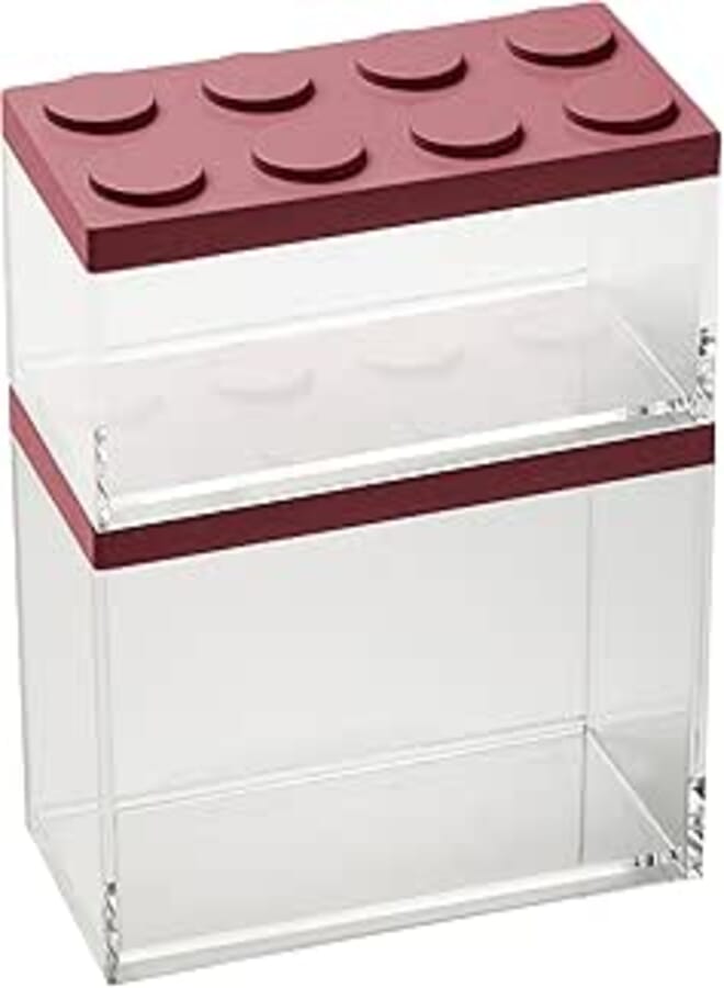 Omada Design Brickstore, Set of 2 Brick Container of Different Dimensions (1x 33.8 oz; 1x 50.7 oz)