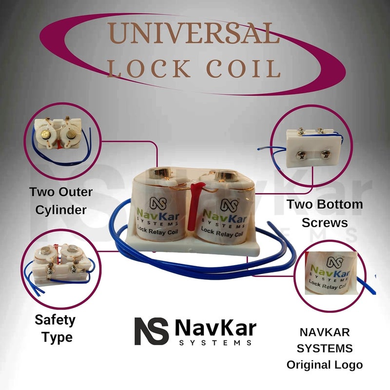 NAVKAR SYSTEMS NAVKAR Systems Universal Coil Compatible for ALBA Ozone LINC Plus SECUREYE Electronic Door Locks Silve  - Image 4