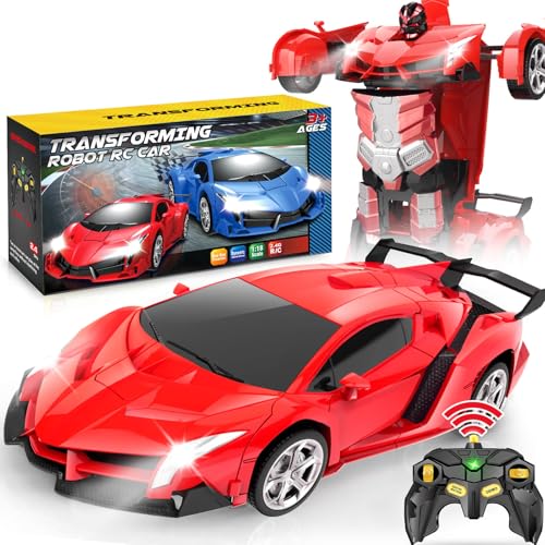 Dolanus Remote Control Car Transform Robot RC Cars Toys for Ages 57 Kids Toys 4 Year Old Boy Toys Toys for 3 4 5 6 7 8 10 12 Years Old Boy Gifts for Boys Kids Toddlers Birthday - Image 1