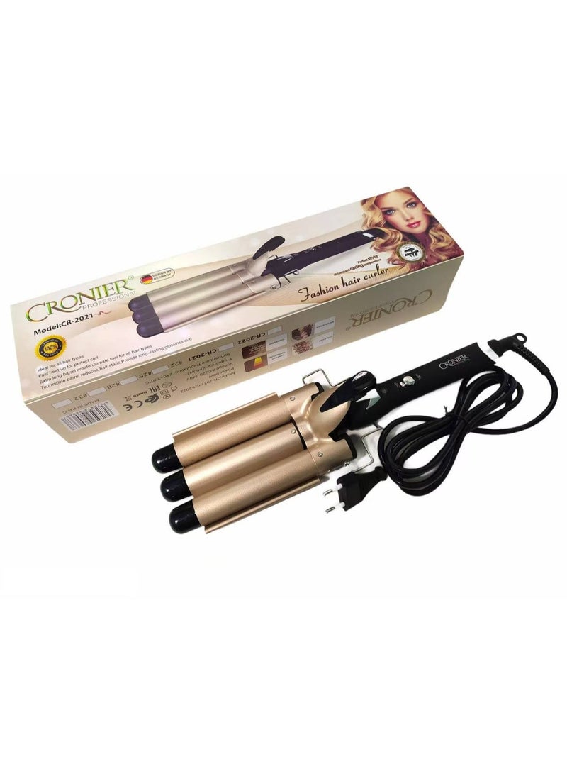CRONIER CR-2021 Fashion Hair Curler – Professional Curling Iron for Perfect Waves & Stylish Curls
