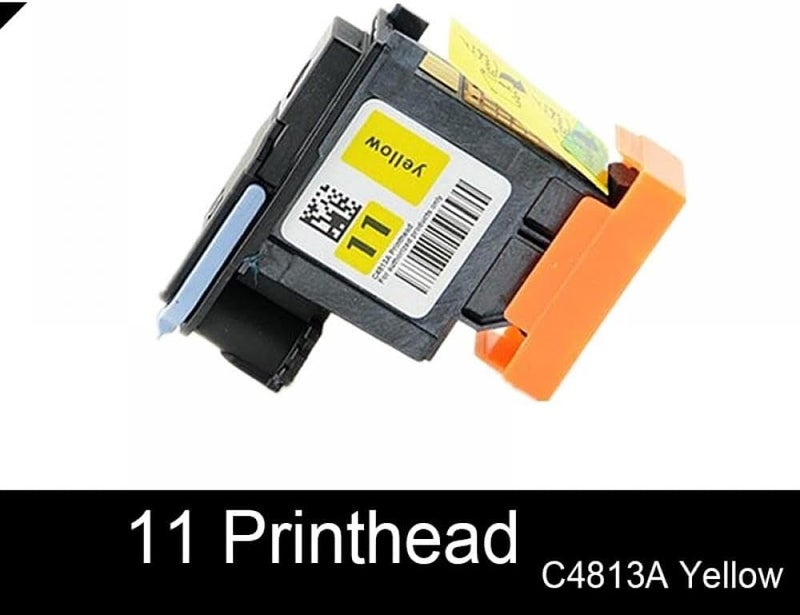رأس الطباعة الأصفر H-P 11 C4813A متوافق مع طابعات Designjet 70 100 110 111 120 500 510 800 - Image 1