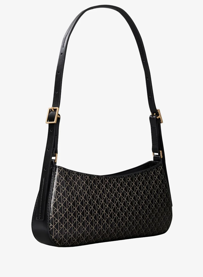 CALVIN KLEIN  Small Coated Emblem Logo Shoulder Bag for Women | Best Price UAE