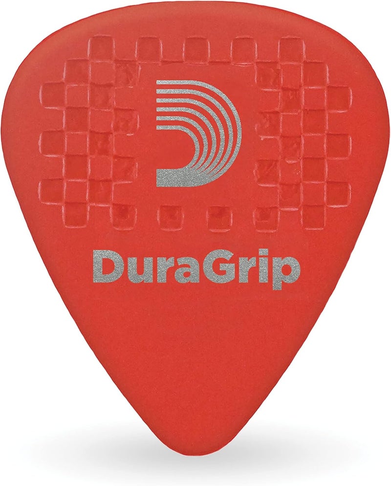 بلانيت ويفز ريشات جيتار D'Addario DuraGrip - إكسسوارات الجيتار - نقش قبضة - ريشات جيتار بقبضة للجيتار الصوتي والجيتار الكهربائي وجيتار الباس - عبوة من 10 قطع، 0.50 مم - فائقة الخفة - Image 1