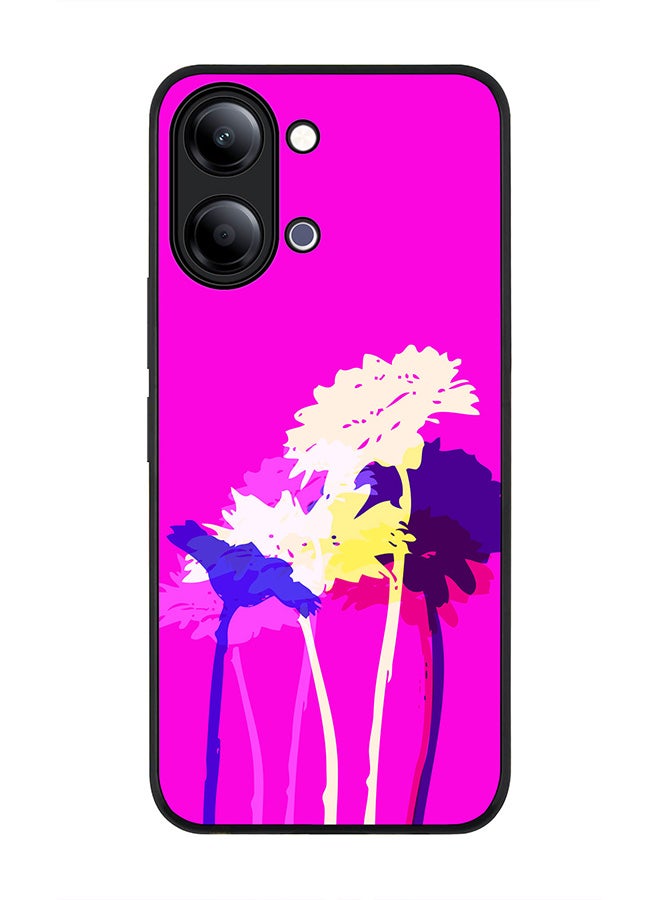 Stylizedd For vivo Y21 / Y11 Case,Slim fit Camera Protection, Shockproof Thin Phone cover  - Bleeding Flowers (Pink) - Image 1