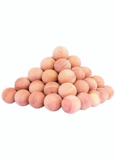 SYOSI 50 Cedar Wood Anti Moth Repellent Balls Drawer Fresheners  - Image 1