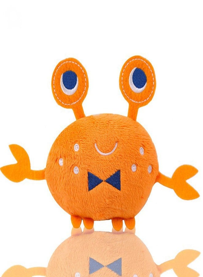 Fydun Dog Squeaky Toys, Plush Crab Shape Bite Interactive Toys, Puppy Teething Squeak for Pet Orange Small and Medium Dogs - Image 5