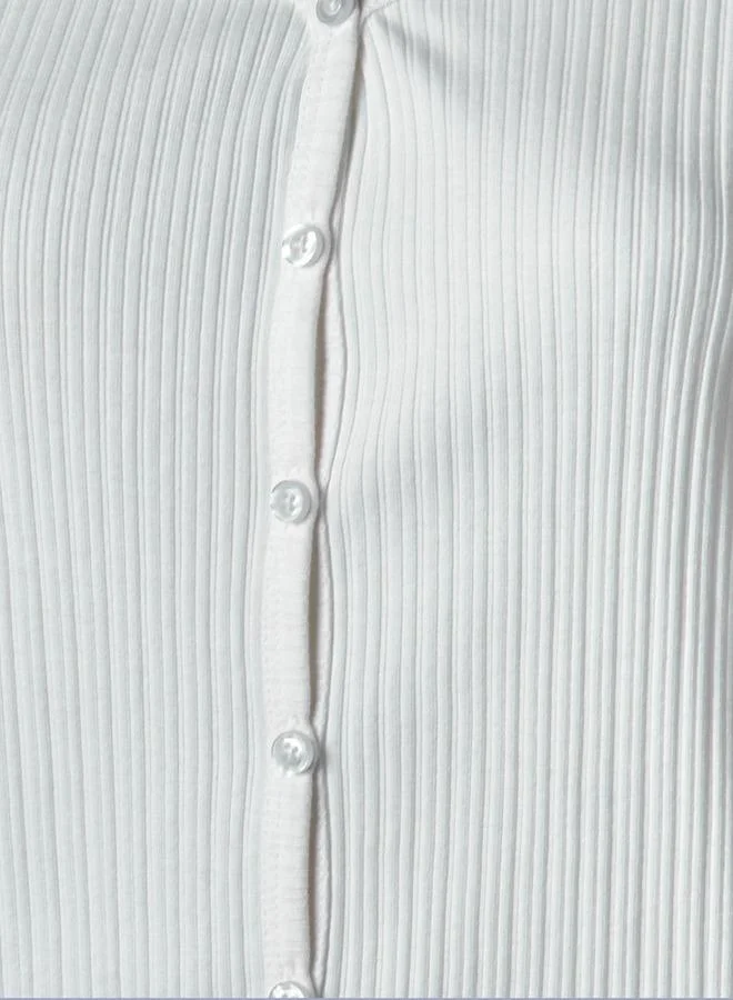 لي كوبر Lee Cooper Cotton Top with Button Front