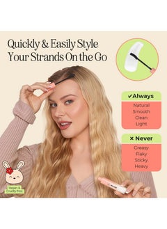 INH INH Hair Mascara for Flyaways | Quick Slick Hair Finishing Stick for Flyaways, Frizz Control, & Slick Back Look | Non Greasy & Non Comedogenic Smoothing Serum & Frizz Tamer Wand | Peach Tart, 18ml  - Image 5