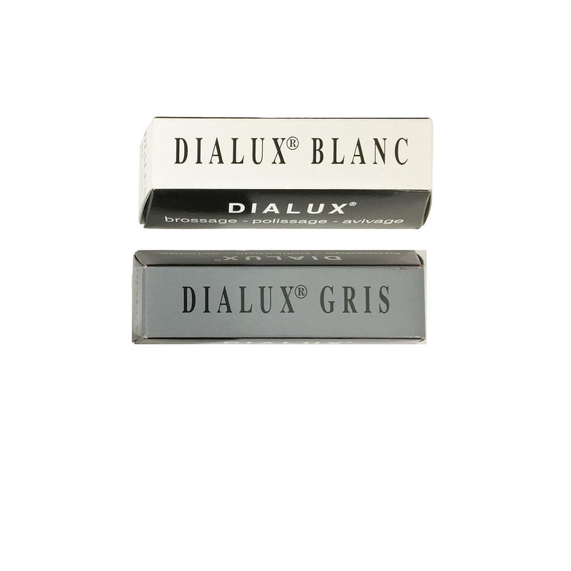 Dialux Metal Polishing Compound White and Grey 4oz 1/4b