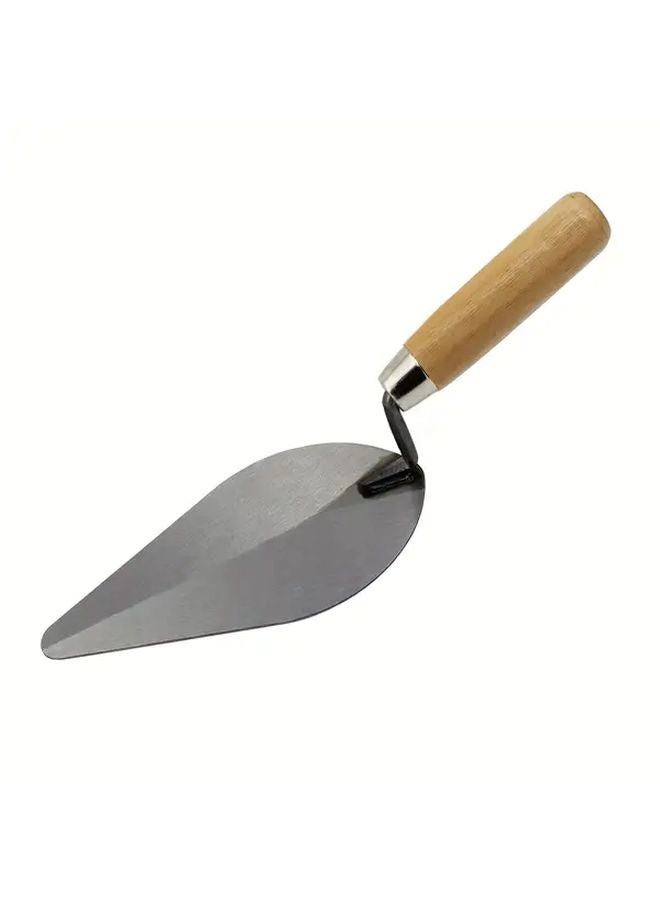 6in Wooden Handle Trowel Premium Masonry Tool For Plastering Tile Stone Flooring Installation - Image 3