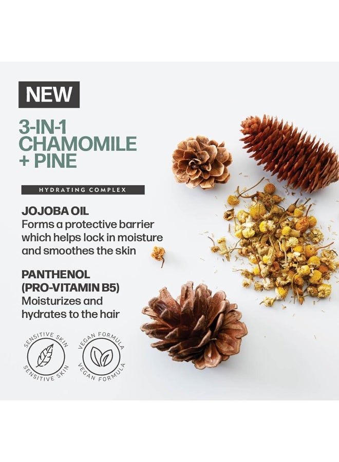 AMERICAN CREW 3-in-1 Chamomile & Pine Shampoo, Conditioner & Body Wash, 450 ml, Care Shampoo and Shower Gel for Men, Product for Daily Cleansing of Body and Hair - Image 4