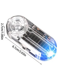 CMGTYYD. 2Pcs السيارات الشمسية لمكافحة السرقة LED فلاش أضواء السلامة المحاكاة الإنذار مكافحة السرقة السلامة السيارات الداخلية أضواء السلامة السيارات الملحقات أضواء التحذير فلاش السيارات الشمسية LED مكافحة السرقة المطاط العرق الديكور عيوب الهواء  - Image 5