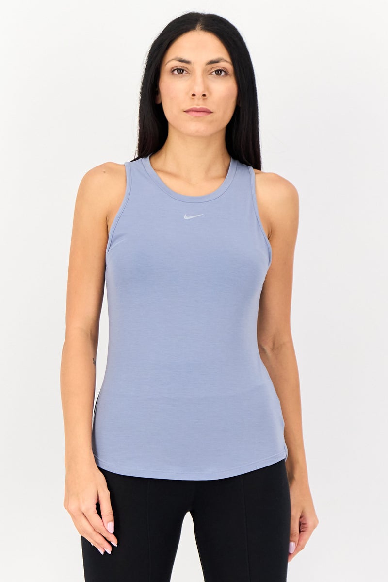 Nike Women Sportswear Fit Sleeveless Training Tank Top, Slate Blue - Image 1
