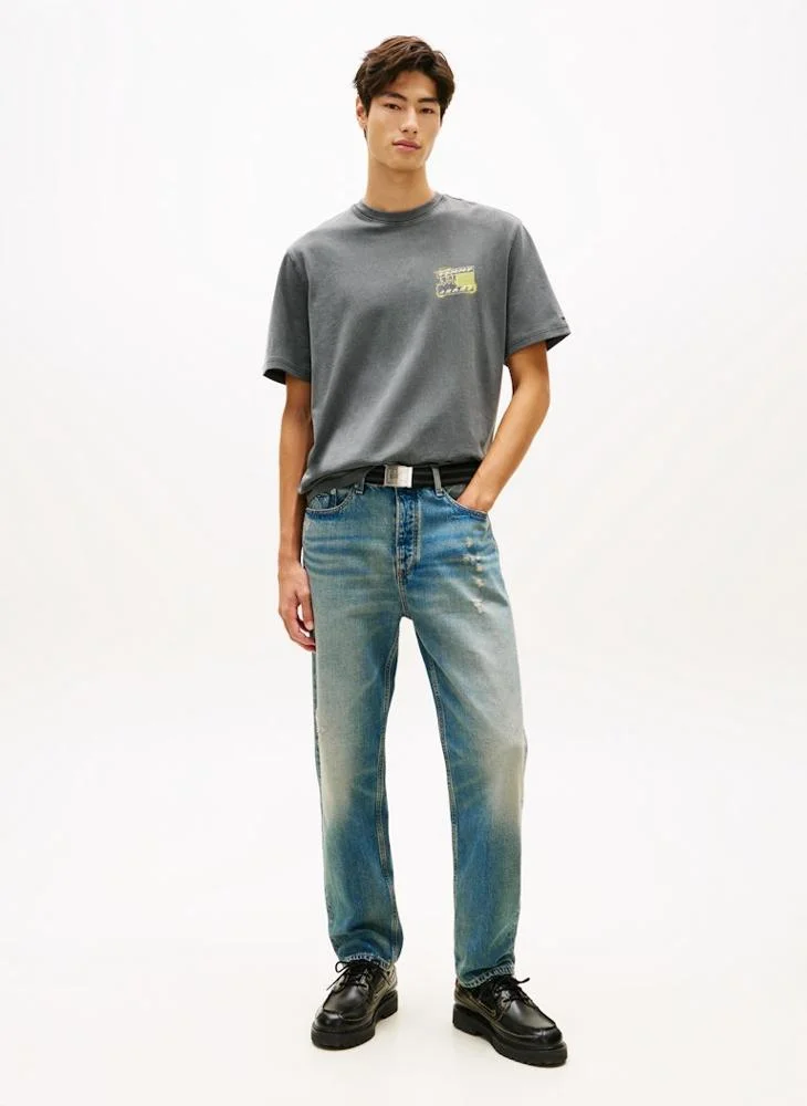 TOMMY JEANS  90s Back Bubble Logo Jersey T-Shirt for Men | Best Price UAE