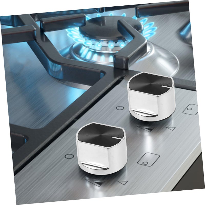 Zinc Alloy Gas Stove Knobs 4 Pack Ergonomic Round Replacement For Gas Ranges Ovens - Image 5