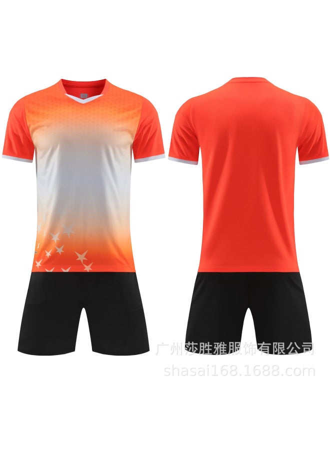 Orange Football Jersey - Image 1