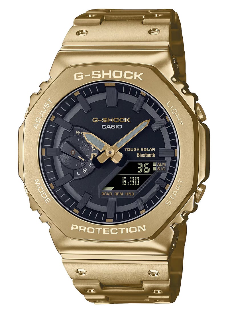 G-SHOCK ساعة يد رجالية أنالوج + رقمية من الفولاذ المقاوم للصدأ GM-B2100GD-9ADR - 42 مم  - Image 1