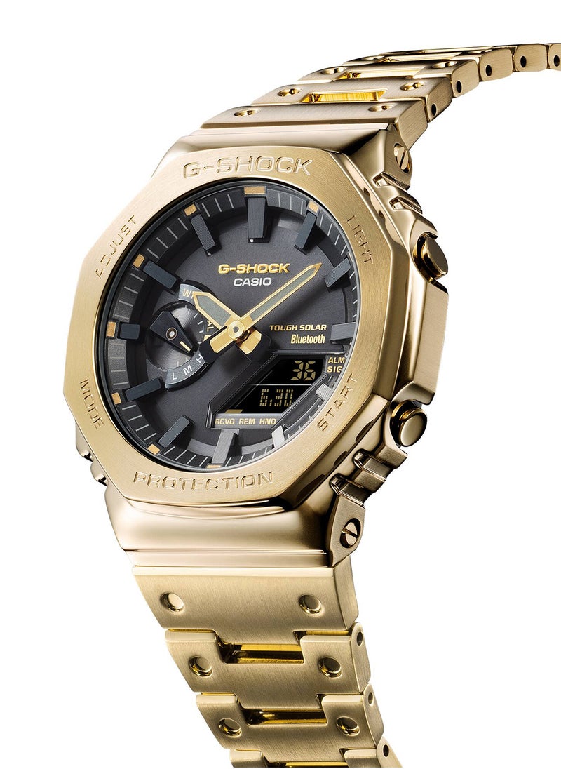 G-SHOCK ساعة يد رجالية أنالوج + رقمية من الفولاذ المقاوم للصدأ GM-B2100GD-9ADR - 42 مم  - Image 2
