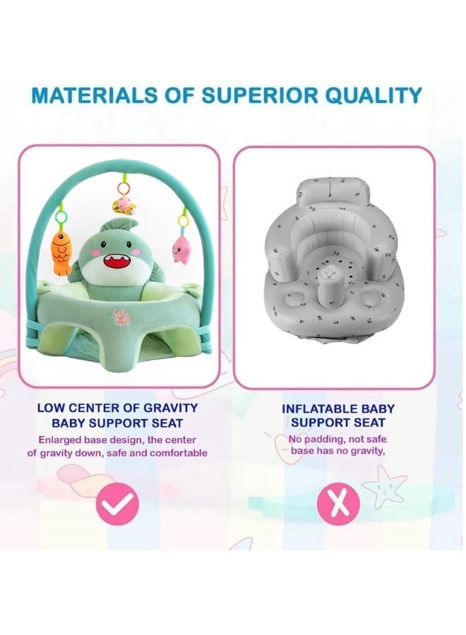 XiuWoo Baby Seat Chair Children's Plush Chair Sofa Chair for Children's Room Baby Seat Aid Support Seat Learning Sitting Safety Seat Cushion Cuddly Toy Animal Children's Chair Plush Toys Toddler Furniture - Image 4