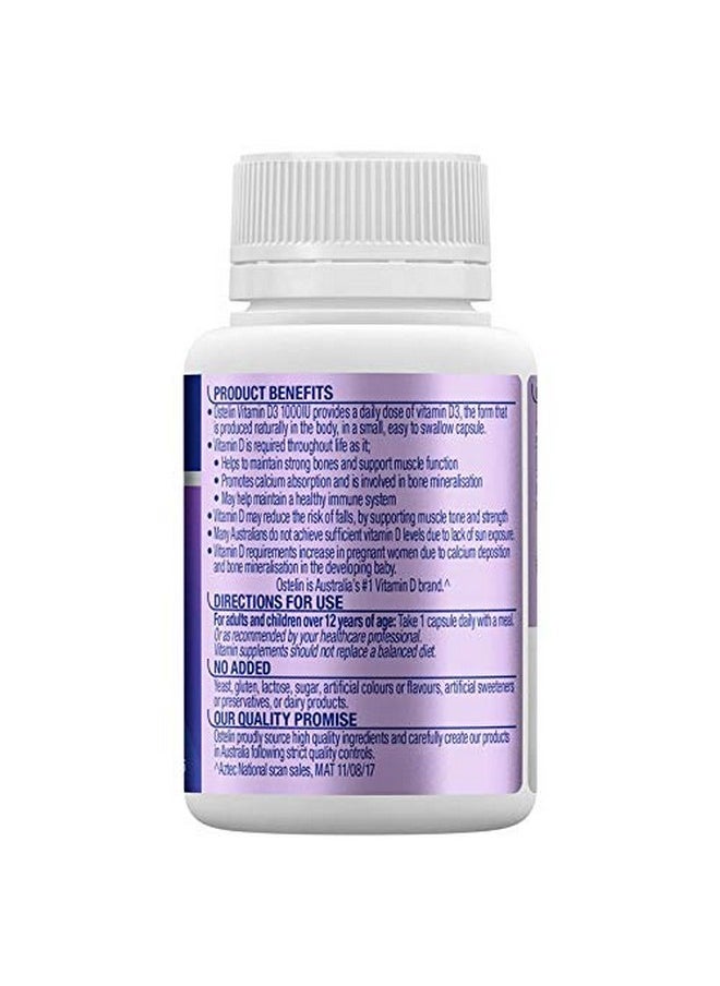 Ostelin - Vitamin D3 1000Iu 1 Daily Supplement 130 Capsules - Image 1