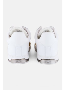 DKNY Women Abeni Arch Raffia Lace Up Shoes, White  - Image 2
