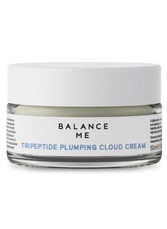 Balance Me Tripeptide Plumping Cloud Cream 17 fl oz Hydrating  Firming Vegan with Tripeptides Ceramides  Hyaluronic Acid for Radiant Skin