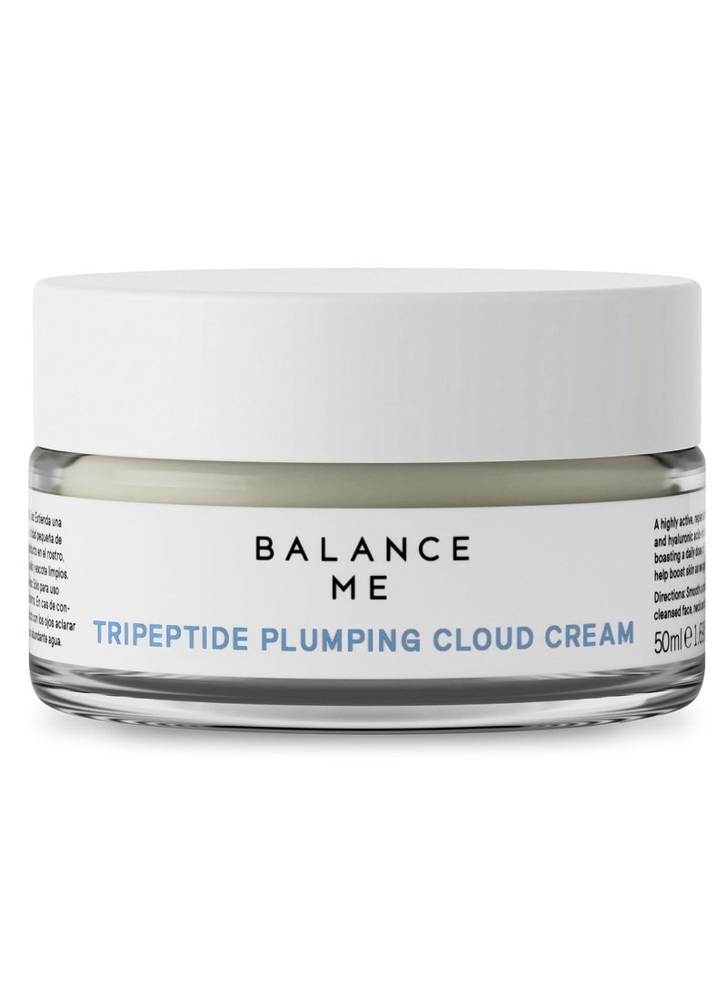 Balance Me - Balance Me Tripeptide Plumping Cloud Cream 17 fl oz Hydrating  Firming Vegan with Tripeptides Ceramides  Hyaluronic Acid for Radiant Skin - Image 1