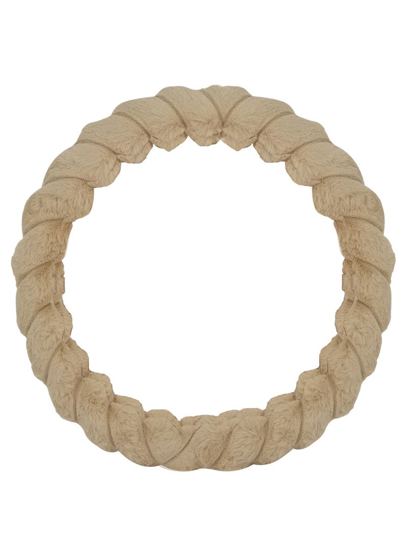 Agc - AGC Beige Premium Large Steering Wheel Cover – 40cm, Soft and Anti-Slip ST-10185 - Image 1