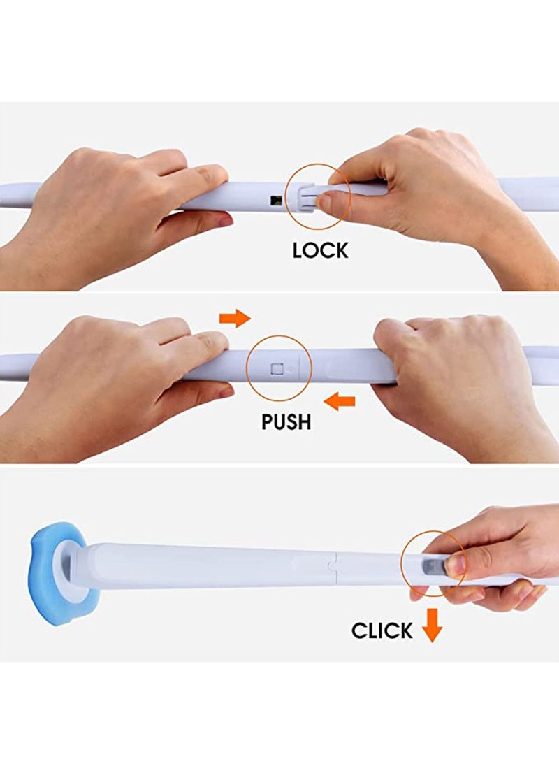SKY-TOUCH - Toilet Bowl Cleaning Brush, Disposable Brush Head with 16 Refills Dissolving Wand Replacement Sponge, Soft Cleaner Brush for Bathroom Cleaning - Image 1
