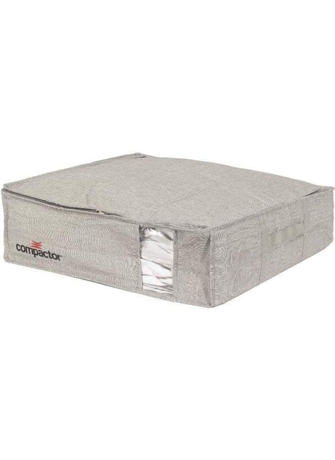 COMPACTOR Space Saving Semi Rigid Under Bed Vacuum Storage Box Grey and Clear 145 L RAN10116  - Image 3