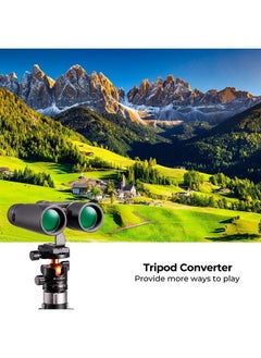 K&F Concept 10x42 Compact Binoculars for Kids and Adults, IP66 Waterproof with Tripod Converter, BAK4 Prism, FMC Lens, Cleaning Cloth for Bird Watching Hunting Travel Camping Stargazing  - Image 5