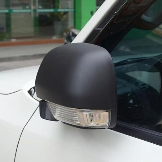 ريحني غطاء مرآة باجيرو لموديلات 20082023 أغطية مرآة جانبية سوداء غير لامعة للمركبات مجموعة من 2 حصيرة سوداء - Image 2