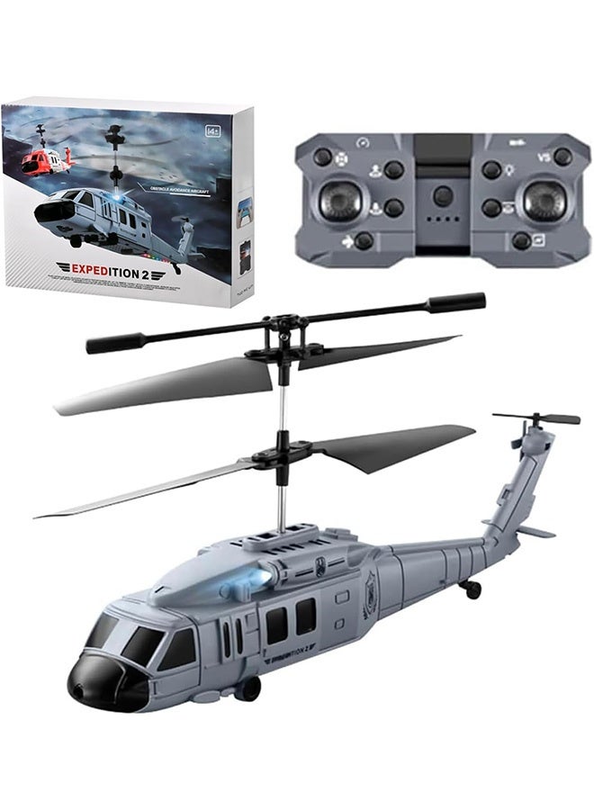Remote Control Helicopter with Intelligent Hovering Gesture Sensing and Obstacle Avoidance Flight Functions It is Suitable for Adults Children and Beginners(Grey) - Image 1