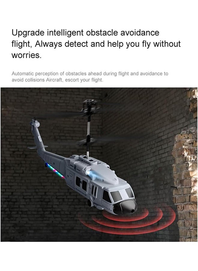 Remote Control Helicopter with Intelligent Hovering Gesture Sensing and Obstacle Avoidance Flight Functions It is Suitable for Adults Children and Beginners(Grey) - Image 2