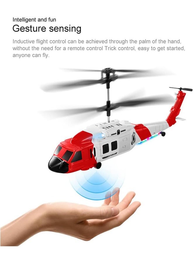 Remote Control Helicopter with Intelligent Hovering Gesture Sensing and Obstacle Avoidance Flight Functions It is Suitable for Adults Children and Beginners(Grey) - Image 3