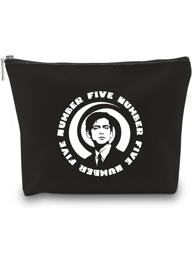 WCGXKO - WCGXKO TV Show Inspired Hello Goodbye Number Five THE BOY Academy Inspired Zipper Pouch Makeup Bag for Fans (NUMBER FIVE) - Image 1